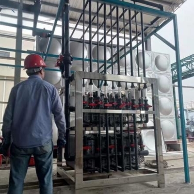 FRP Industrial Water Treatment Equipment 20m3h Ultra Pure Water Purification System