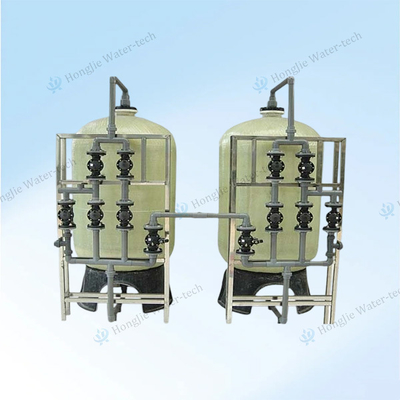Automatic PLC Control Water Softener System With FRP Resin Tank Ion Exchange Resin