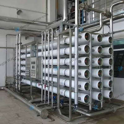2 Stage Reverse Osmosis Industrial Water Treatment System 380V PLC Controlled