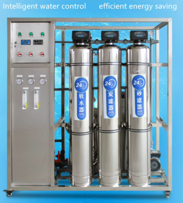 1000L/Hour Double Stage Reverse Osmosis Water Treatment Machine With Stainless Steel Material