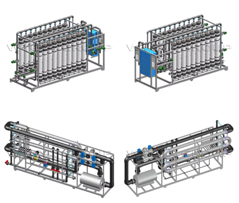 10000LPH Ultrafiltration Equipment UF RO System High Performance