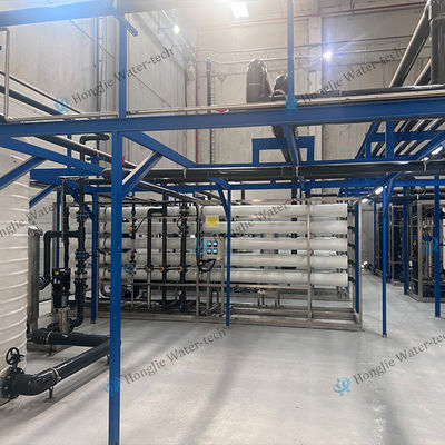 100T/H Ultrapure Water System with UF+RO+EDI Process for Photovoltaic Solar Industry Featuring <1 ppb TOC and Carbon Steel Filter