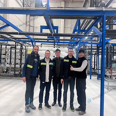 Turkey Project 100T/H Ultrapure Water System With UF +RO+EDI For Photovoltaic Solar Industry