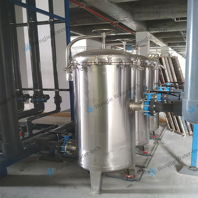 304 / 316 Stainless Steel Sand Carbon Tank Filter 60m3/H Water Treatment Equipment Accessories