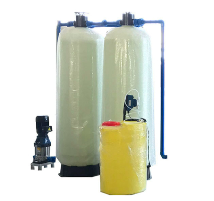 20000L/H FRP Tank Water Softening Equipment For Circulating Water Cooling Tower Central Air Conditioning