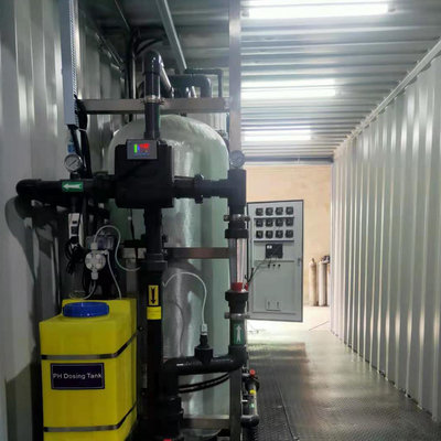 50T/Day Contanerized Seawater Desalination Equipment With Reverse Osmosis Technology