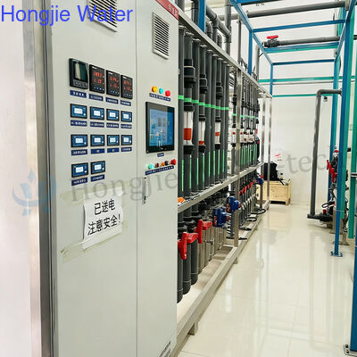15 TPH Capacity Integrated RO + EDI Ultra-Pure Water System with Stainless Steel 304/Fiberglass Construction