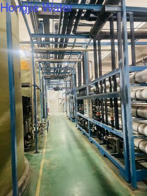 İyi bir fiyat. 90m3/h Endüstriyel RO EDI Rüzgâr sistemi ≥15-18.25 MΩ·cm direnci ve Güç Elektronik ve Kimyasal Endüstrisi için Çift Geçişli RO + EDI + Poliş reçini çevrimiçi