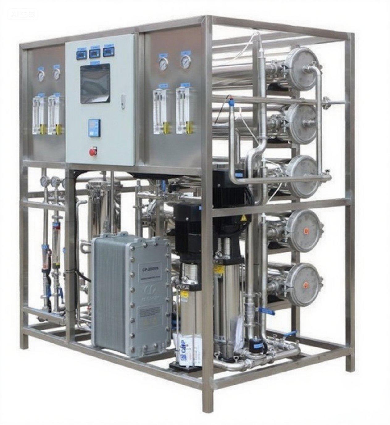5t/H Deionized Water Machine Industrial Di Water System For Automotive ...