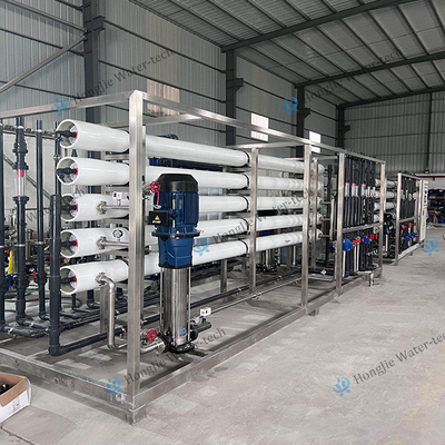 Harga bagus Pabrik pemurnian air industri kemurnian tinggi 15m3h sistem air ultra murni untuk larutan galvanisasi on line