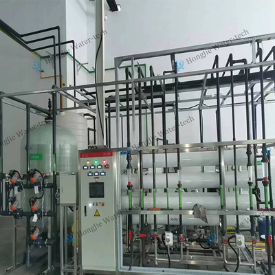 PLC Controller  Integrated Industrial Water Purification System 60m3/H ultra-pure water treatment system with UF+RO+ EDI+UV