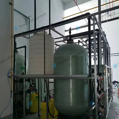 PLC Controller  Integrated Industrial Water Purification System 60m3/H ultra-pure water treatment system with UF+RO+ EDI+UV