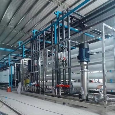 FRP Industrial Water Treatment Equipment 20m3h Ultra Pure Water Purification System
