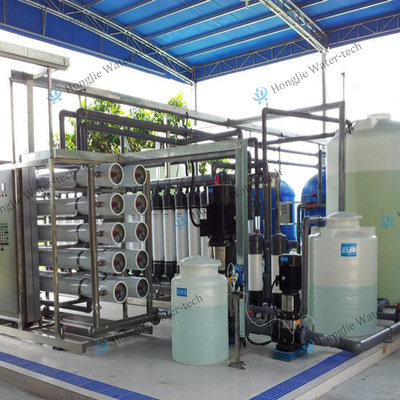 30T/H Sea Water Purification System Reverse Osmosis And Ion Exchange Treatment