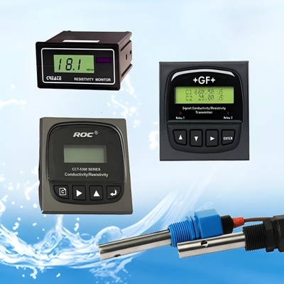 Sainless Steel Panel Mounted Water Conductivity Tester For Pure Water Equipment