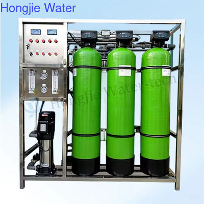 Harga bagus Mesin Filter Air Reverse Osmosis 2 Tahap 500L/Jam Sistem Air Minum RO 380V on line