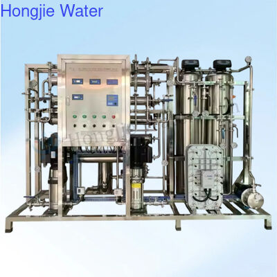Prezzo buono Macchina per il trattamento dell'acqua di tipo RO da 1000L/ora con conduttività < 10μs/cm e garanzia di 2 anni per le apparecchiature per acqua pura in linea