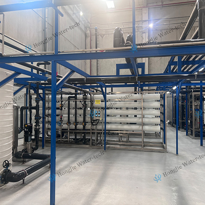100m3/H Ultra Purified Water System Industrial Water Purifier With UF+RO+EDI Units