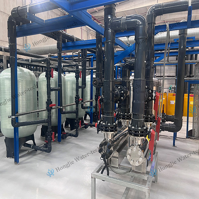 100m3/H Ultra Purified Water System Industrial Water Purifier With UF+RO+EDI Units