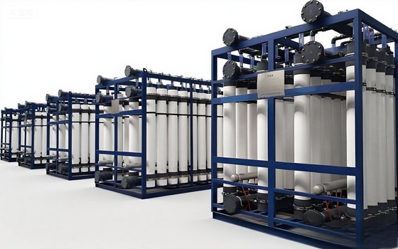 ราคาดี ระบบเมมเบรนอัลตราฟิลเตรชันขนาดใหญ่สำหรับระบบประปาเทศบาล 200 ลบ.ม./ชม. UF ออนไลน์