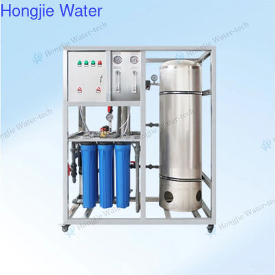 Un buen precio. 250 LPH Sistema RO de acero inoxidable Equipo de tratamiento de agua pura para el hogar en línea