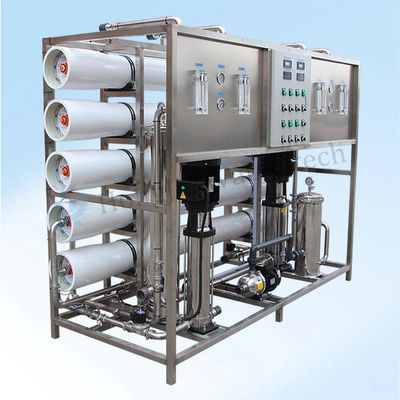 4000 LPH FRP Double Tank RO Water Treatment Machine with High Pressure Pump for Pure Water