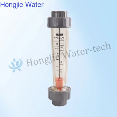 Giá tốt Đồng hồ đo lưu lượng kiểu phao Rotameter bằng nhựa PC/PSU/AS dùng cho xử lý nước trực tuyến