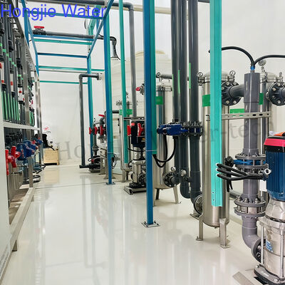 15 TPH Capacity Integrated RO + EDI Ultra-Pure Water System with Stainless Steel 304/Fiberglass Construction