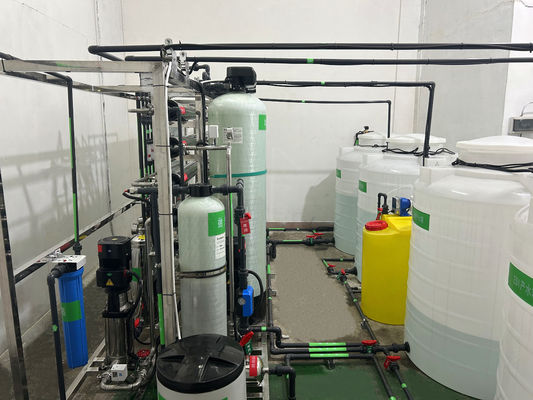 1T/H Reverse Osmosis System Secondary Stage With Simens PLC Control Cabinet For Food Industry