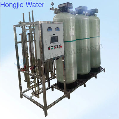 Un buen precio. Máquina de agua de ósmosis inversa con control PLC totalmente automático de 1000L/hora con opción de acero inoxidable en línea